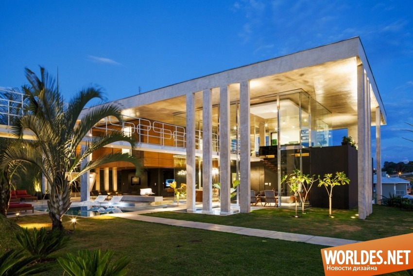 дом в бразилии, стильный дом, просторный дом, светлый дом, красивый дом, современный дом