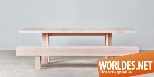 дизайн стола, дизайн мебели, оригинальный стол, интересный стол, деревянный стол, стол с секретом