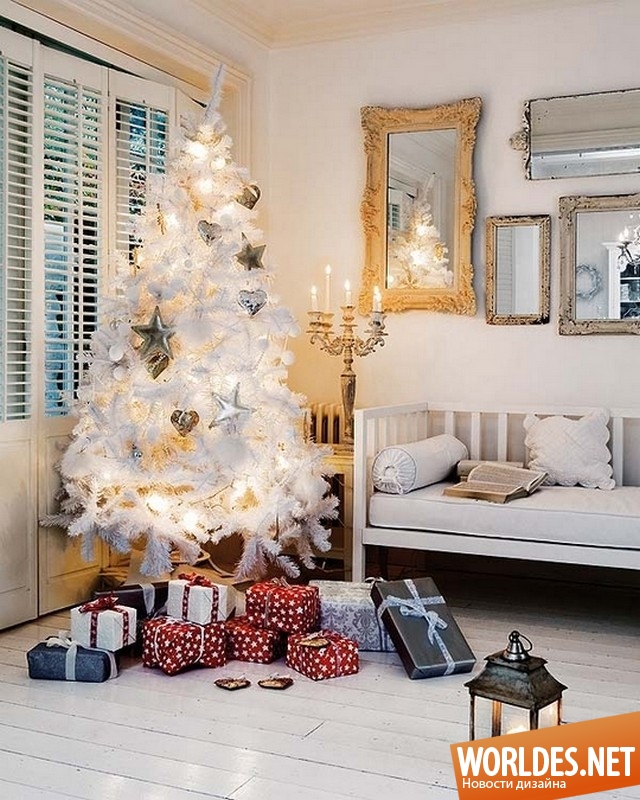 белые новогодние елки, новогодние елки, новогодние елки фото, новогодние елки в белом цвете, рождественские елки, рождественские елки фото
