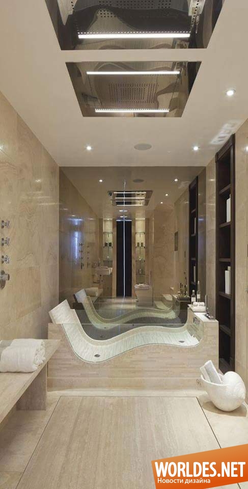 стеклянные ванны, стеклянные ванны фото, стильные ванны, оригинальные ванны, современные ванные, стеклянные ванны