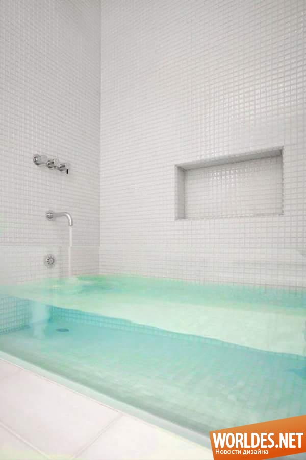 стеклянные ванны, стеклянные ванны фото, стильные ванны, оригинальные ванны, современные ванные, стеклянные ванны