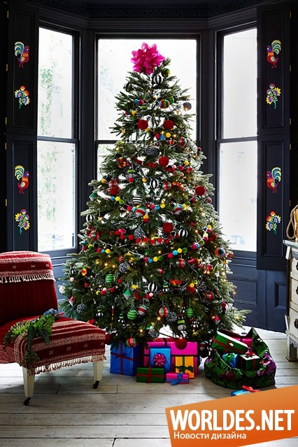 новогодние елки, украшение елки, рождественские елки, новогодние елки фото, дизайн елки