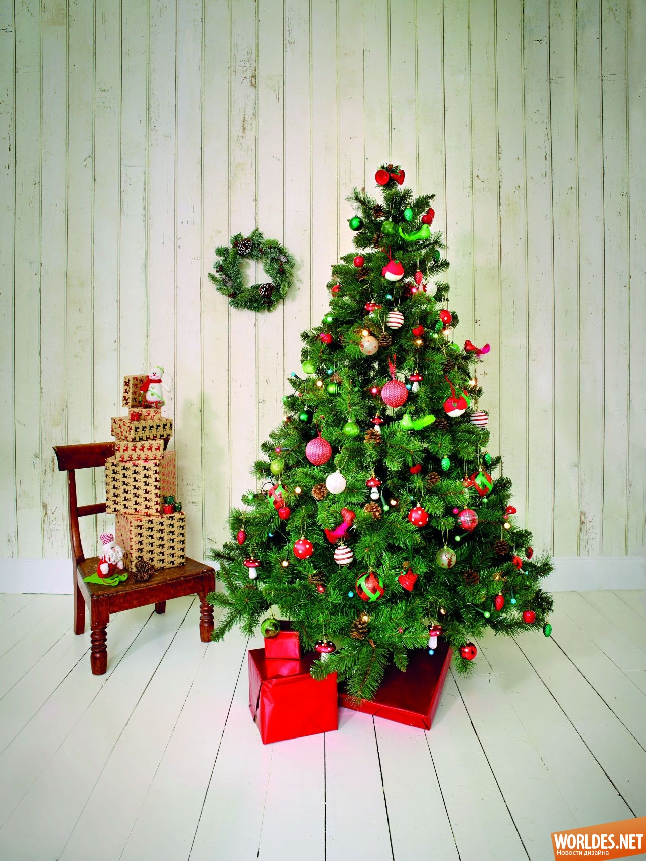 новогодние елки, украшение елки, украшение новогодней елки, новогодние елки фото