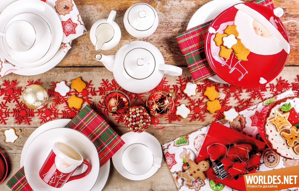 Украшение рождественского стола: 36 идей для красивого Рождества