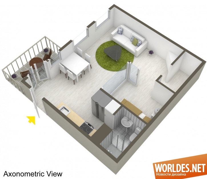 дизайн квартиры, светлая квартира, маленькая квартира, уютная квартира, стильная квартира