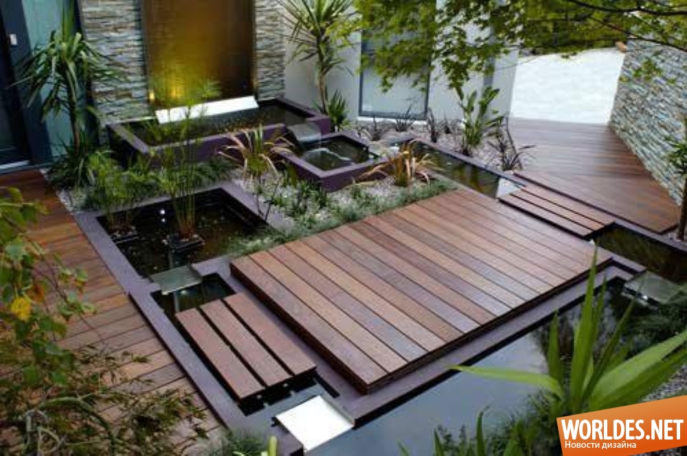 маленький сад, небольшой сад, оформление сада, внутренний двор, оформление внутреннего двора, дизайн сада