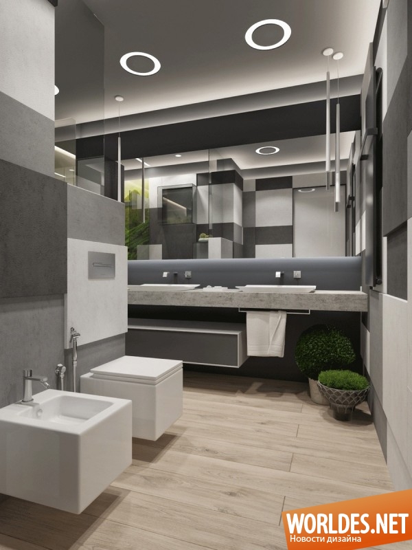 современные квартиры, интерьер в сером цвете, серый цвет в интерьере, серый интерьер, стильный интерьер