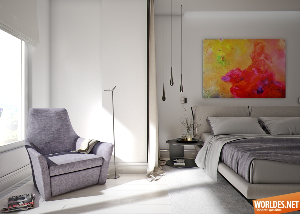 интерьер квартиры, дизайн интерьера квартиры, квартира с одной спальней, стильный интерьер, практичный интерьер