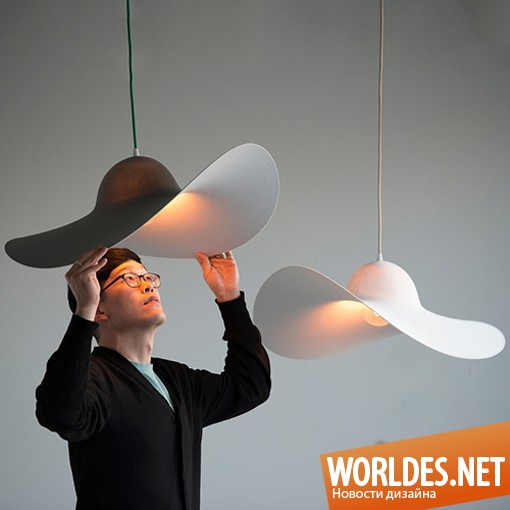 лампы, лампы фото, лампы дизайн, оригинальные лампы, люстры, лампы в форме шляпы