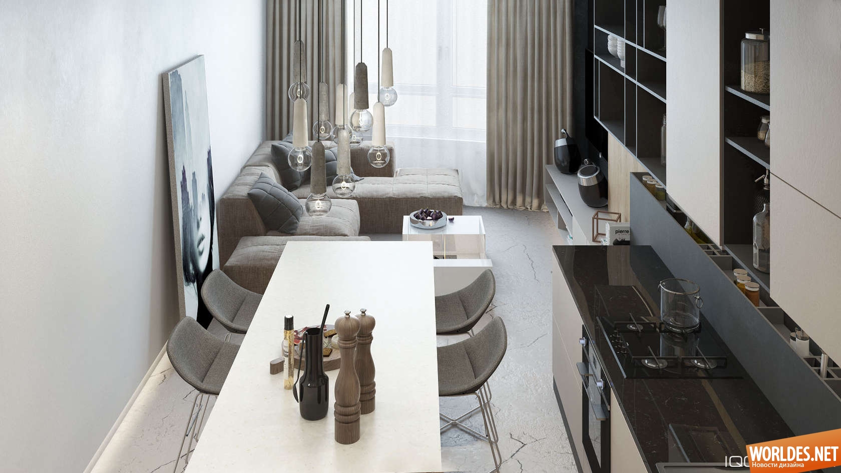 современный дизайн интерьера, роскошный дизайн интерьера, минималистский интерьер, стильный интерьер, красивая квартира