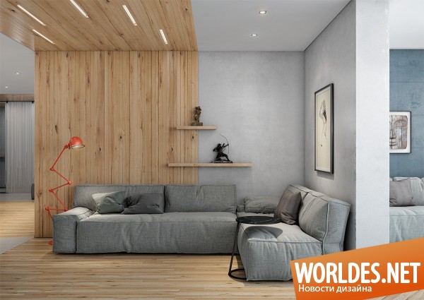 дерево в интерьере, деревянные панели в интерьере, современный интерьер, стильный интерьер, современные апартаменты