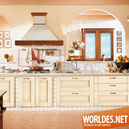 дизайн кухонь, стильные кухни, мебель для кухни, кухни в тосканском стиле, деревянные кухни