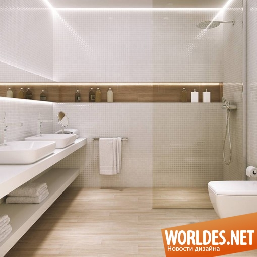деревянные ванные комнаты, дерево в ванной комнате, современные ванные комнаты, стильные ванные комнаты
