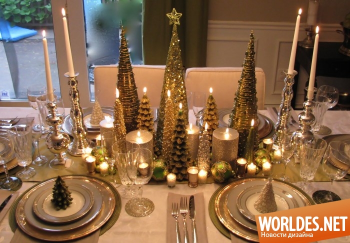 рождественский декор, новогодний декор, праздничное оформление стола, рождественские украшения
